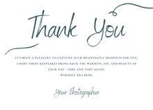 Thank You Card - Dark Green