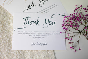 Thank You Card - Dark Green