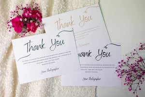 Thank You Card - Dark Green