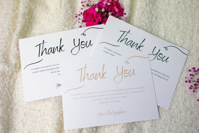 Thank You Card - Beige