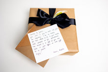 QT offers premium gift packaging with personalised note. 